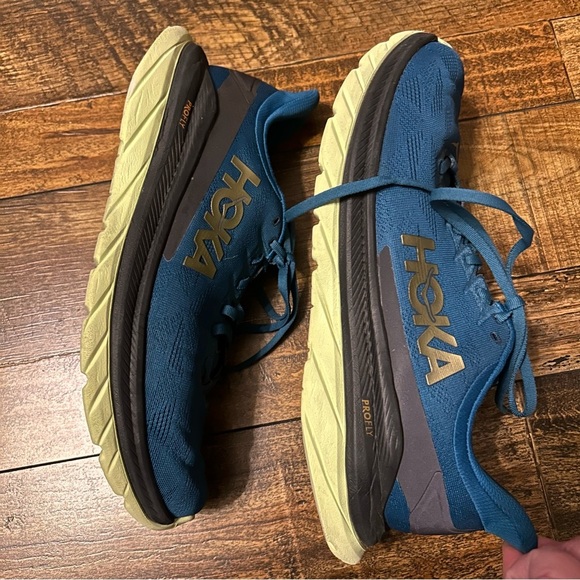 Hoka One One Mach 4 Pro Fly Mens 11D‎ Blue - Picture 3 of 9